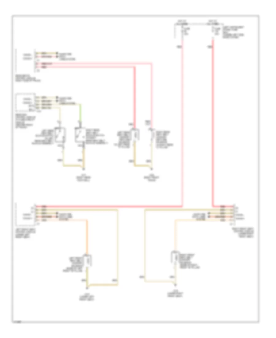Passive Restraints Wiring Diagram for Mercedes Benz S350 2013