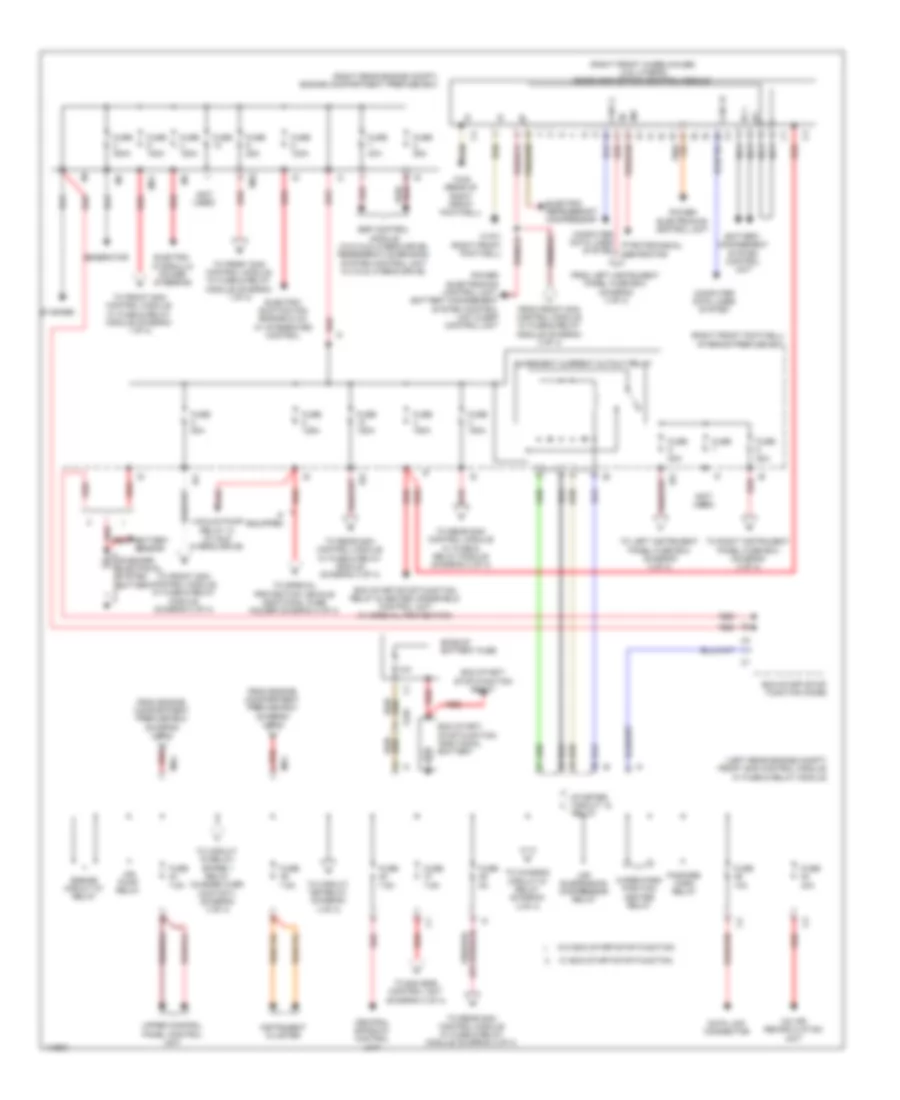 Power Distribution Wiring Diagram 1 of 4 for Mercedes Benz S350 2013