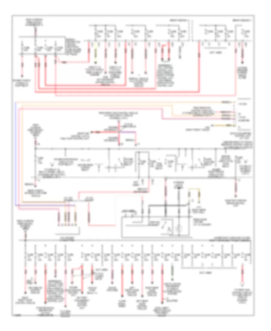Power Distribution Wiring Diagram (2 of 4) for Mercedes-Benz S350 2013