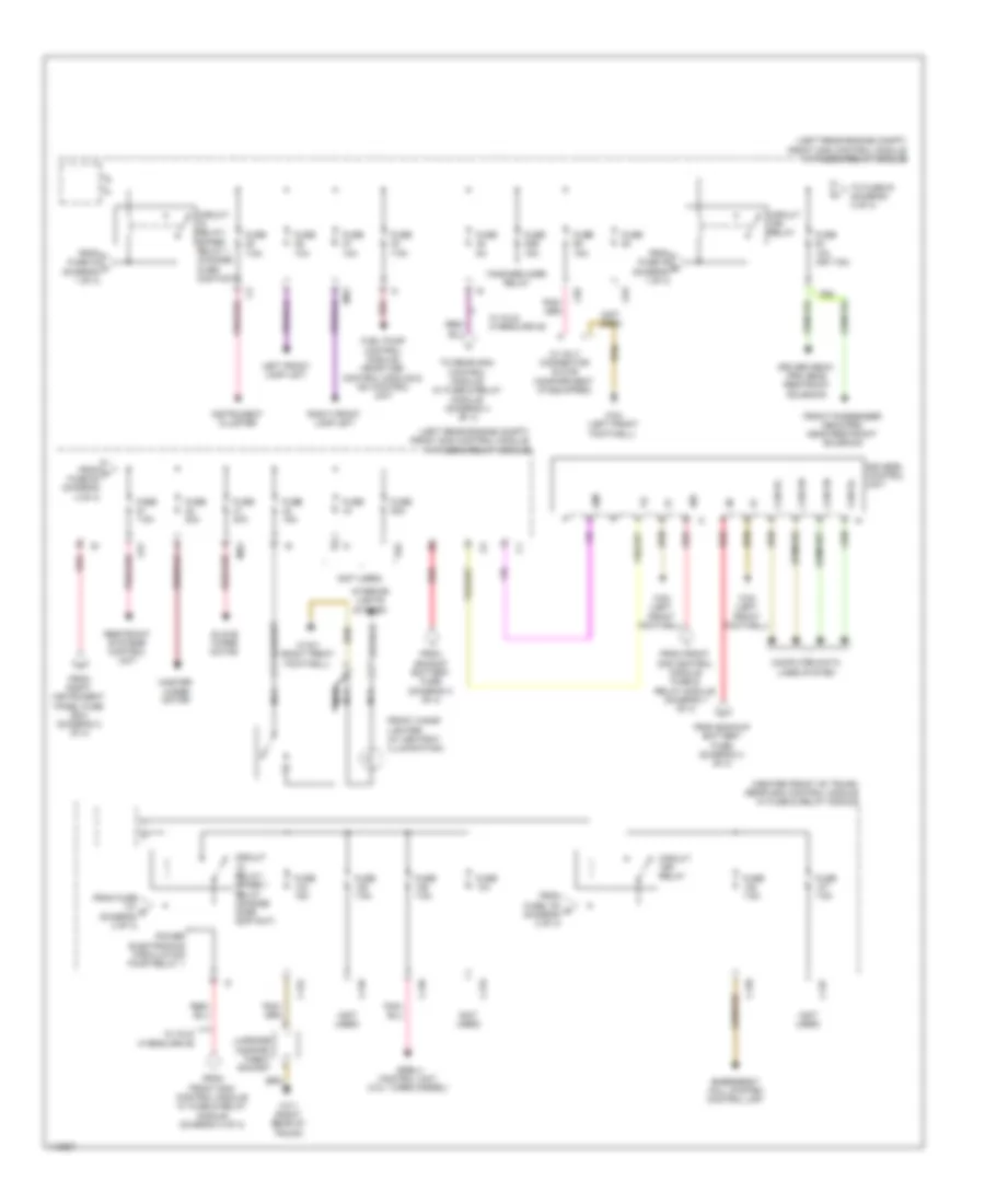 Power Distribution Wiring Diagram 4 of 4 for Mercedes Benz S350 2013