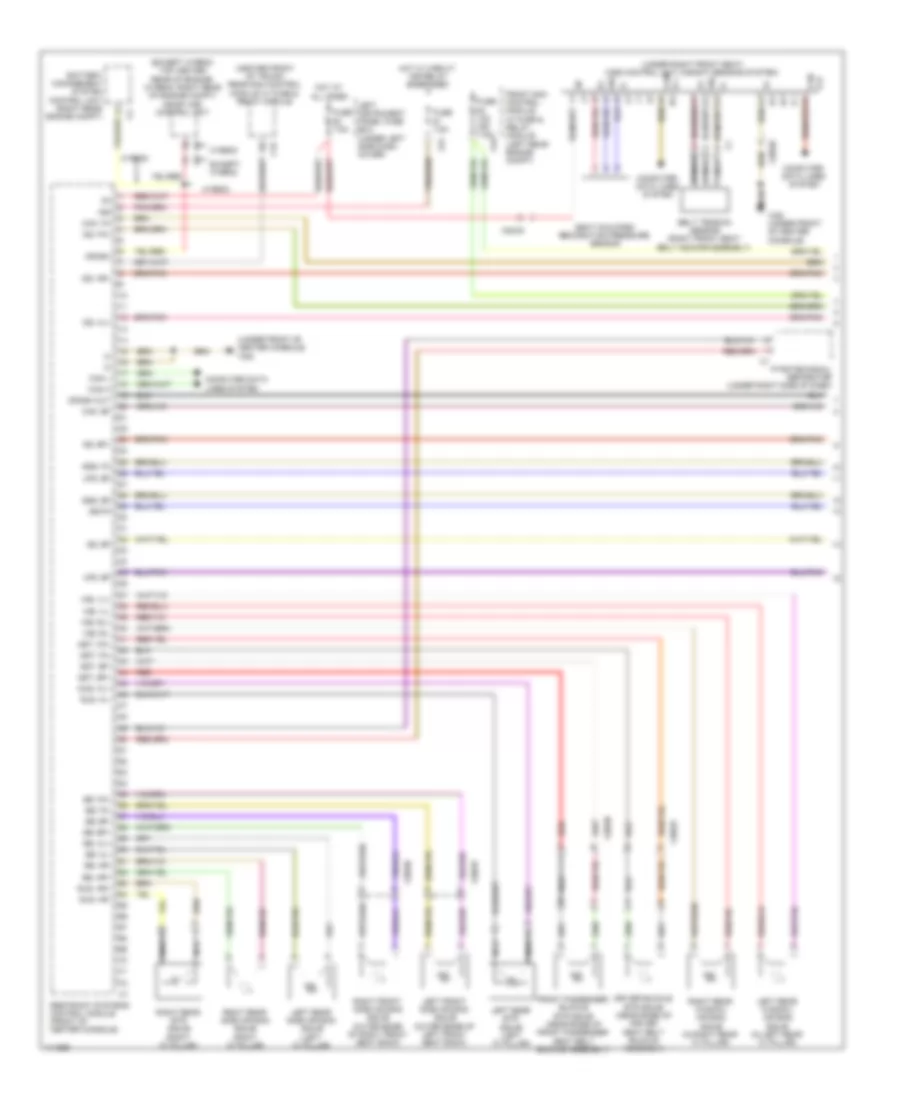 Supplemental Restraint Wiring Diagram (1 of 2) for Mercedes-Benz S350 2013