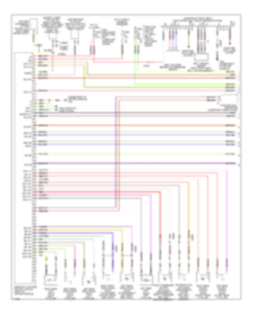 Supplemental Restraint Wiring Diagram 1 of 2 for Mercedes Benz S350 2013