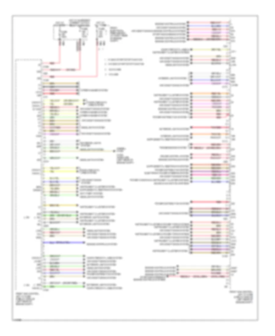 Front SAM Control Module Wiring Diagram 1 of 2 for Mercedes Benz C250 Sport 2013