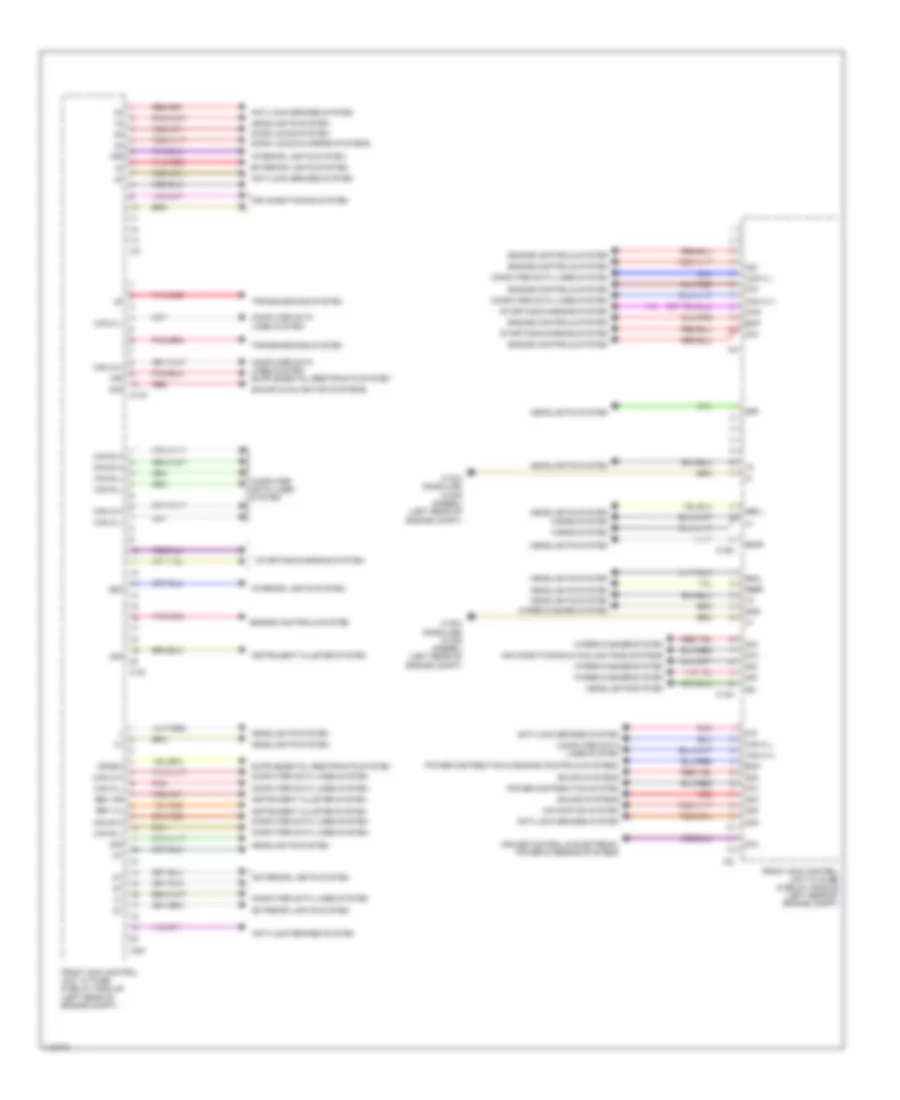 Front SAM Control Module Wiring Diagram 2 of 2 for Mercedes Benz C250 Sport 2013