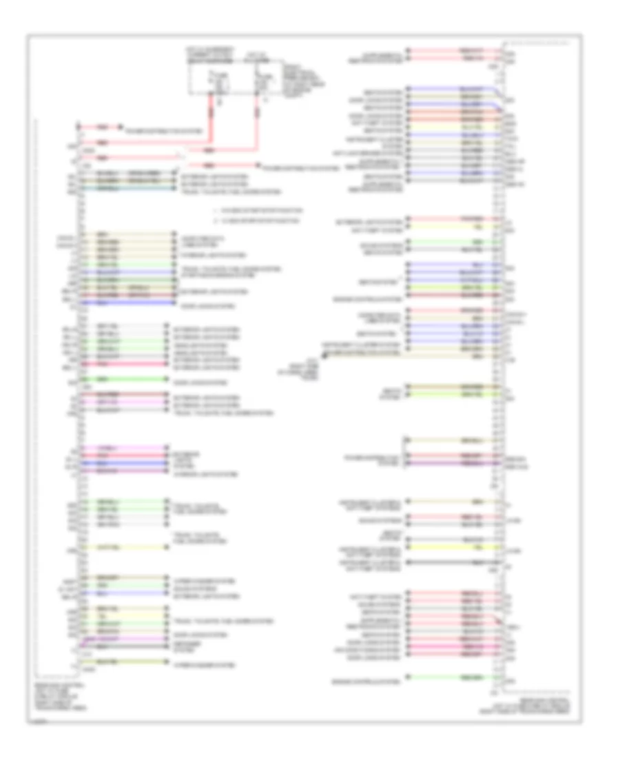 Rear SAM Control Module Wiring Diagram 1 of 2 for Mercedes Benz C250 Sport 2013