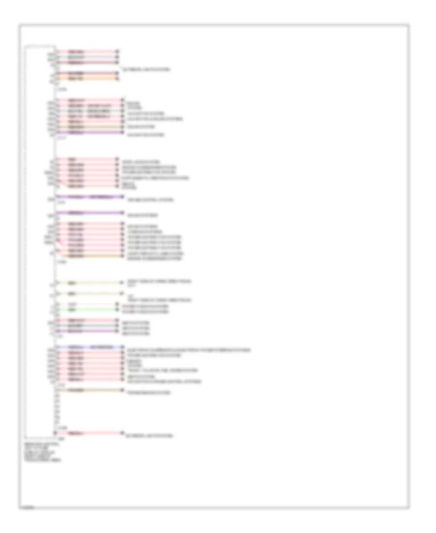 Rear SAM Control Module Wiring Diagram 2 of 2 for Mercedes Benz C250 Sport 2013