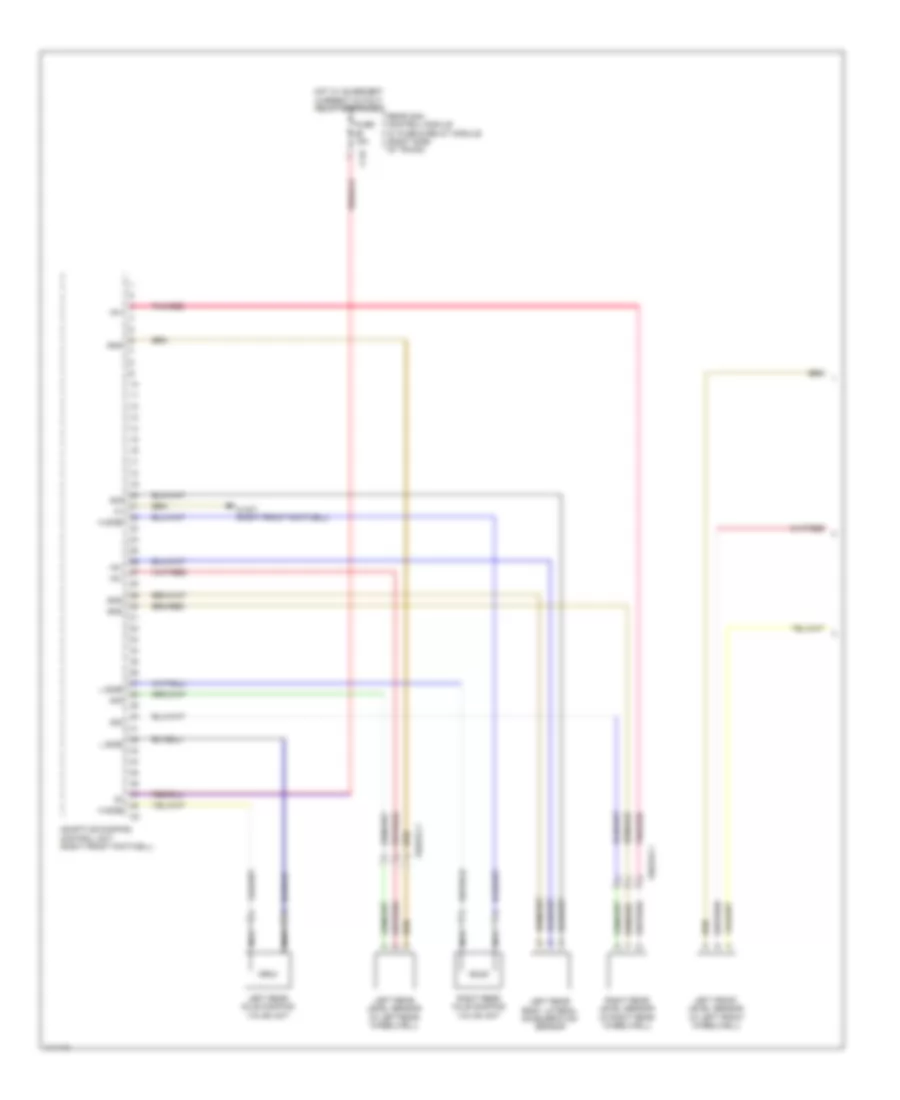 Electronic Suspension Wiring Diagram 1 of 2 for Mercedes Benz C250 Sport 2013