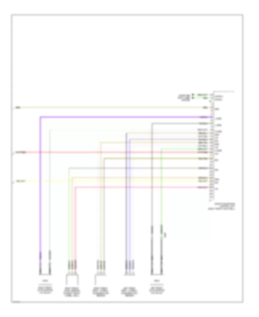 Electronic Suspension Wiring Diagram 2 of 2 for Mercedes Benz C250 Sport 2013