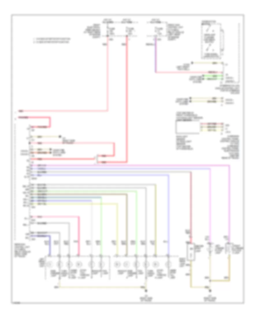 Exterior Lamps Wiring Diagram 3 of 3 for Mercedes Benz C250 Sport 2013