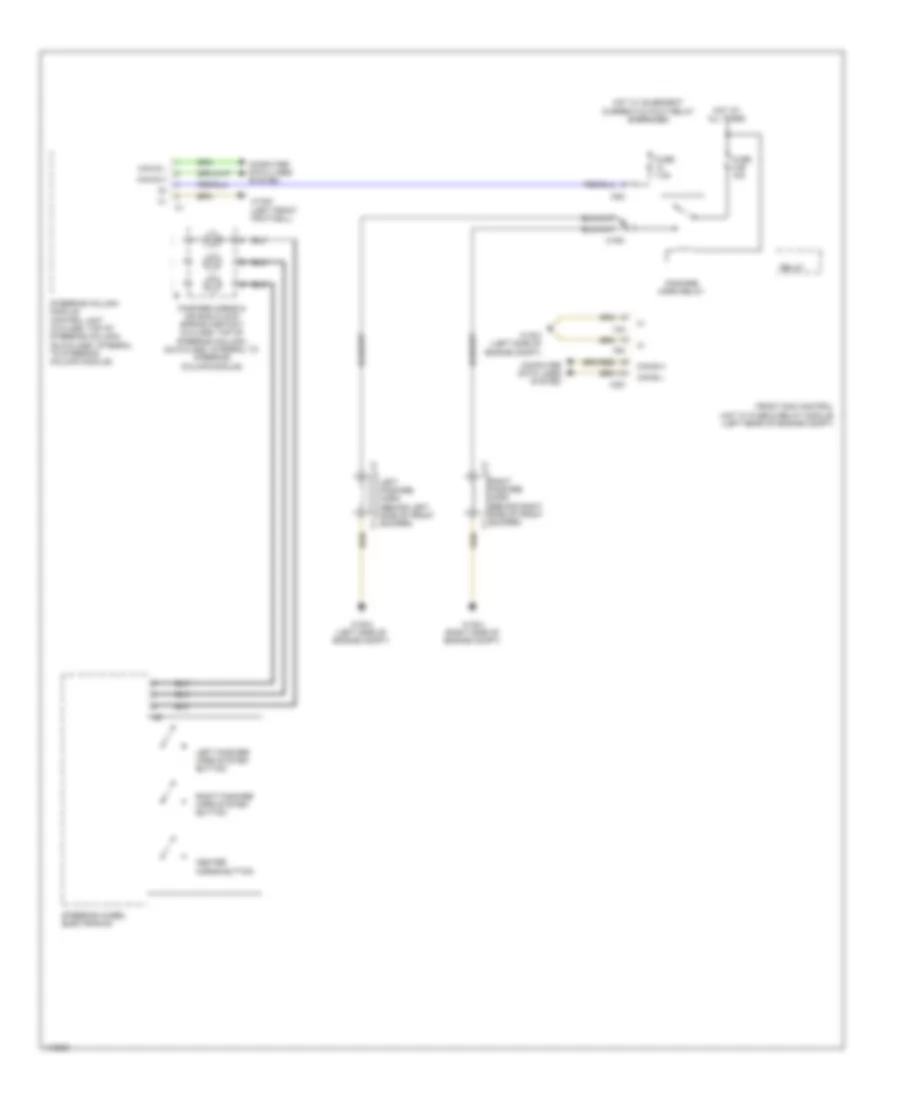 Horn Wiring Diagram for Mercedes Benz C250 Sport 2013