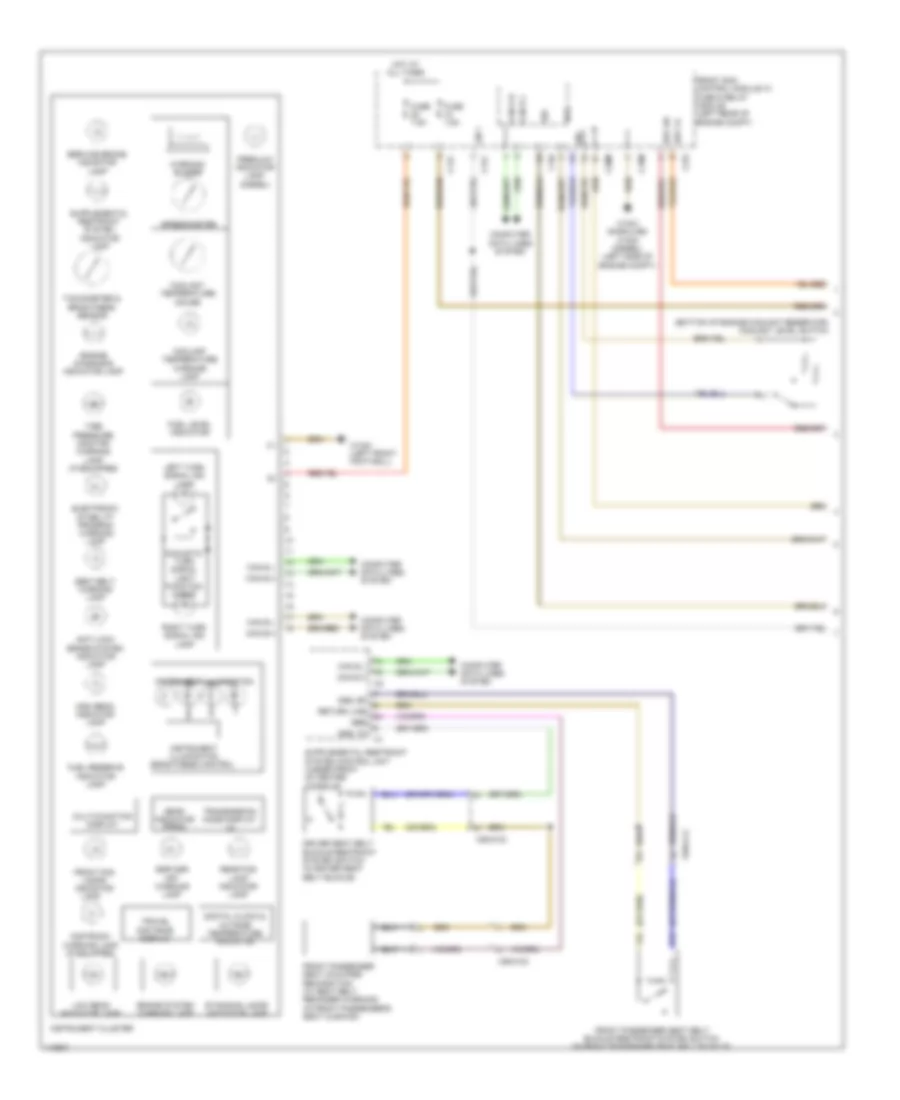 Instrument Cluster Wiring Diagram 1 of 2 for Mercedes Benz C250 Sport 2013