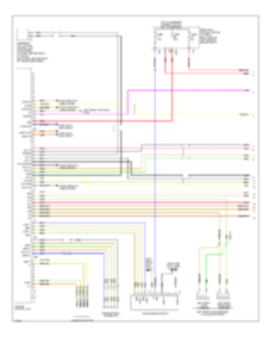 COMAND Actuation Wiring Diagram 1 of 3 for Mercedes Benz C250 Sport 2013