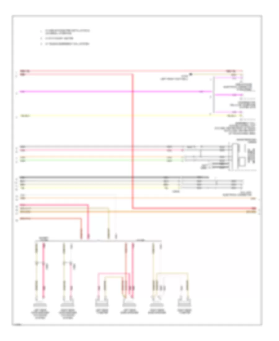 COMAND Actuation Wiring Diagram 2 of 3 for Mercedes Benz C250 Sport 2013