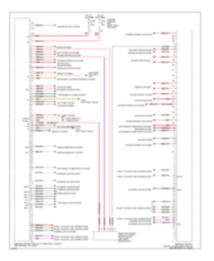 Rear SAM Control Module Wiring Diagram for Mercedes-Benz S400 2013