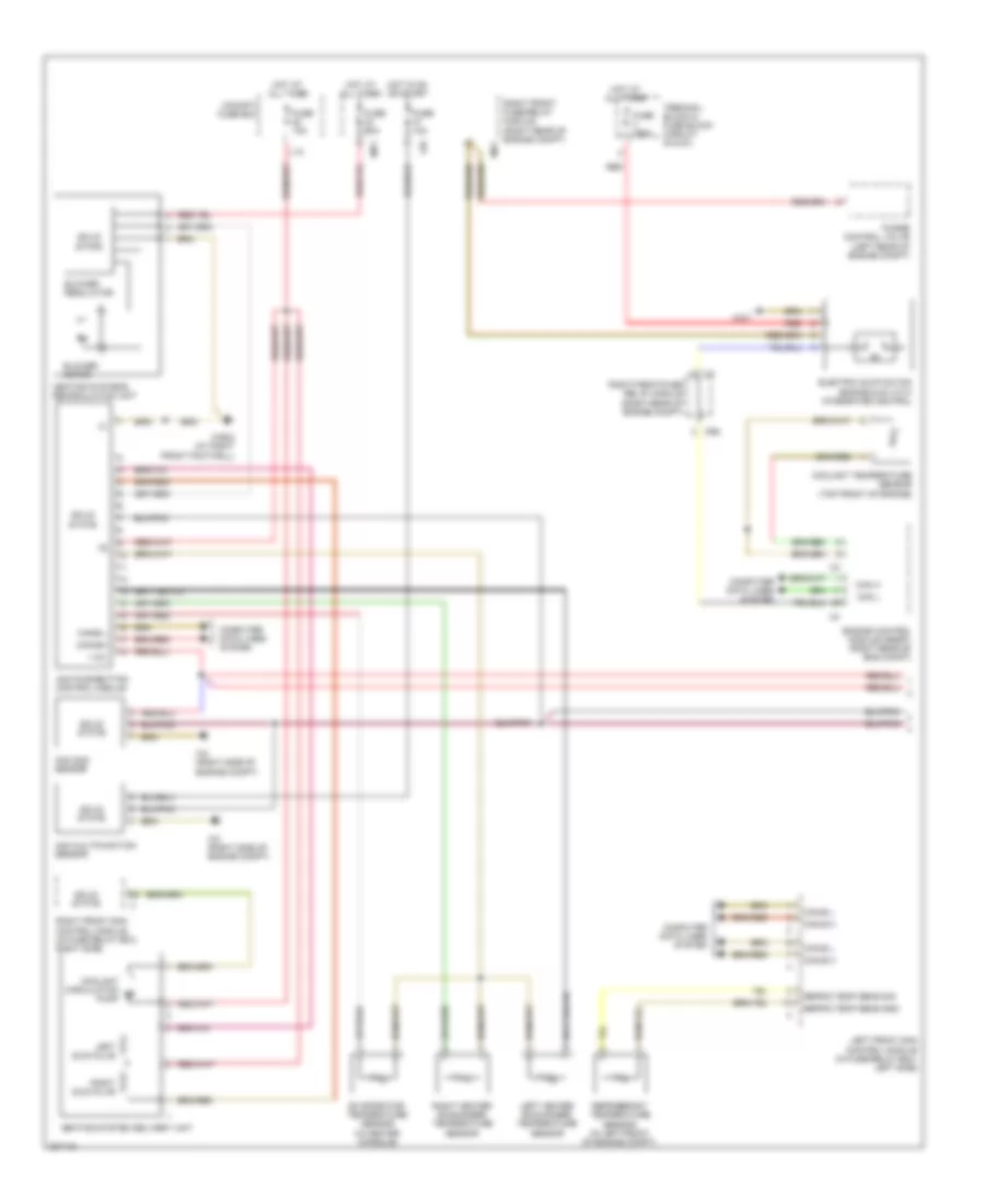 Automatic A C Wiring Diagram 1 of 2 for Mercedes Benz S350 2006