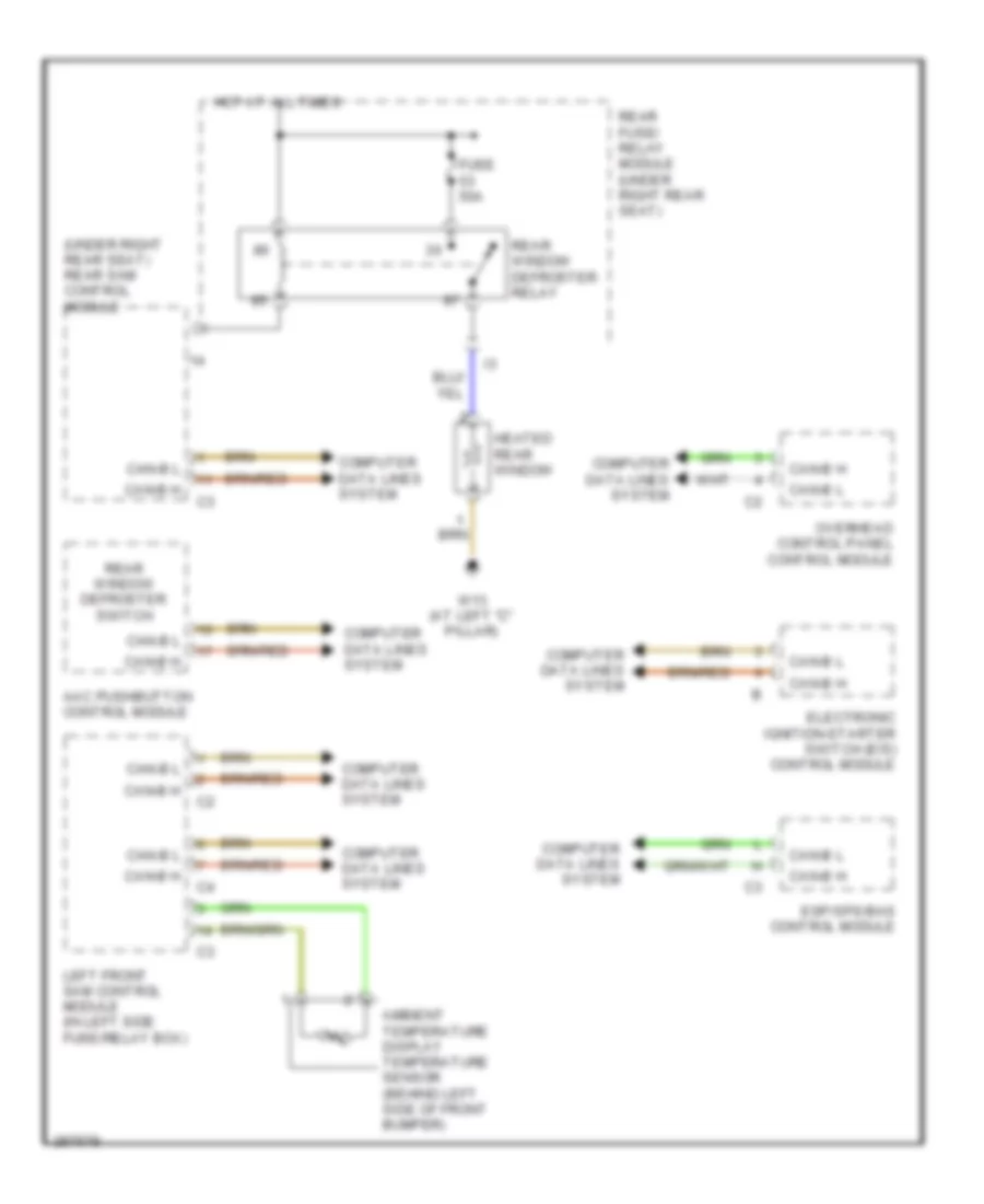 Defoggers Wiring Diagram for Mercedes Benz S350 2006