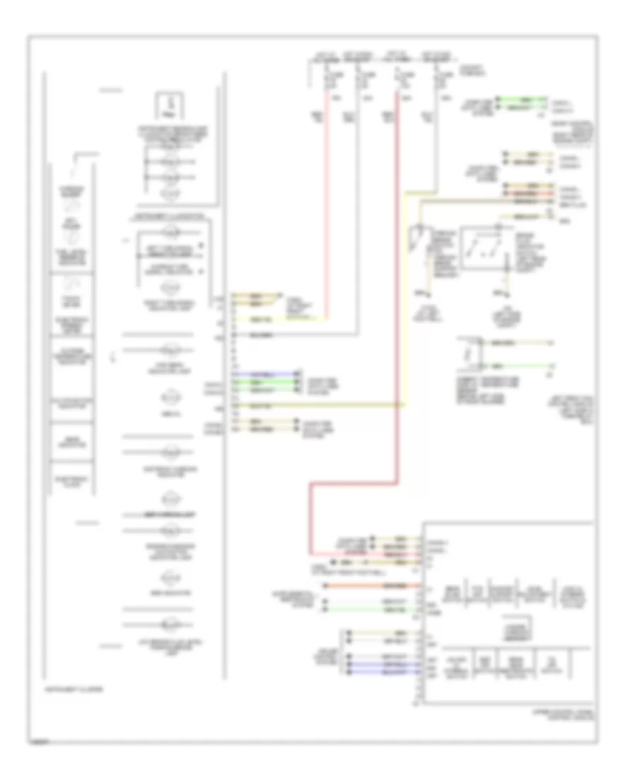Instrument Cluster Wiring Diagram for Mercedes Benz S350 2006