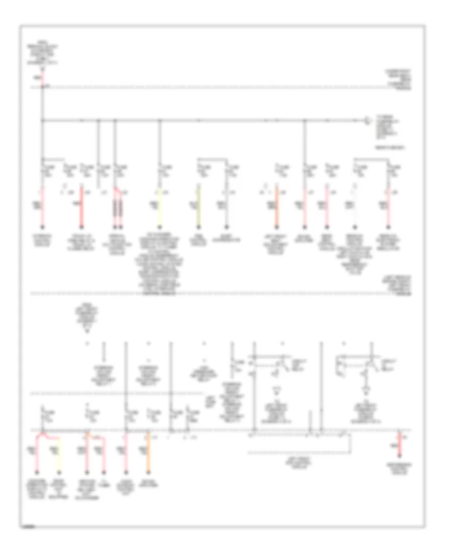Power Distribution Wiring Diagram (2 of 4) for Mercedes-Benz S350 2006