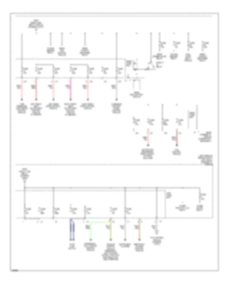 Power Distribution Wiring Diagram (3 of 4) for Mercedes-Benz S350 2006