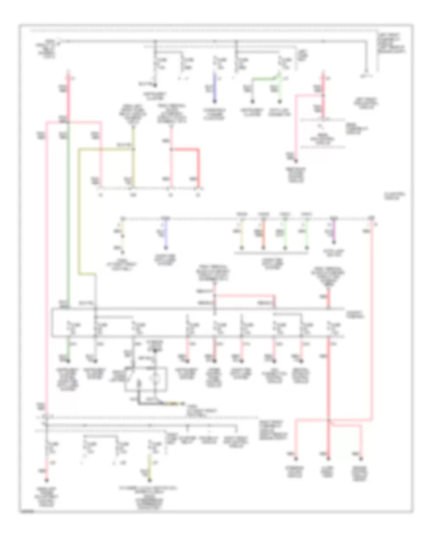 Power Distribution Wiring Diagram (4 of 4) for Mercedes-Benz S350 2006