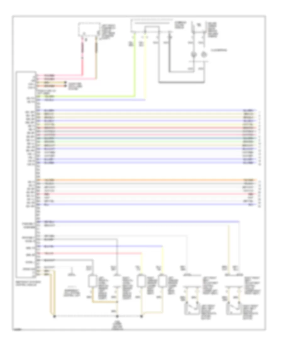 Supplemental Restraint Wiring Diagram (1 of 2) for Mercedes-Benz S350 2006
