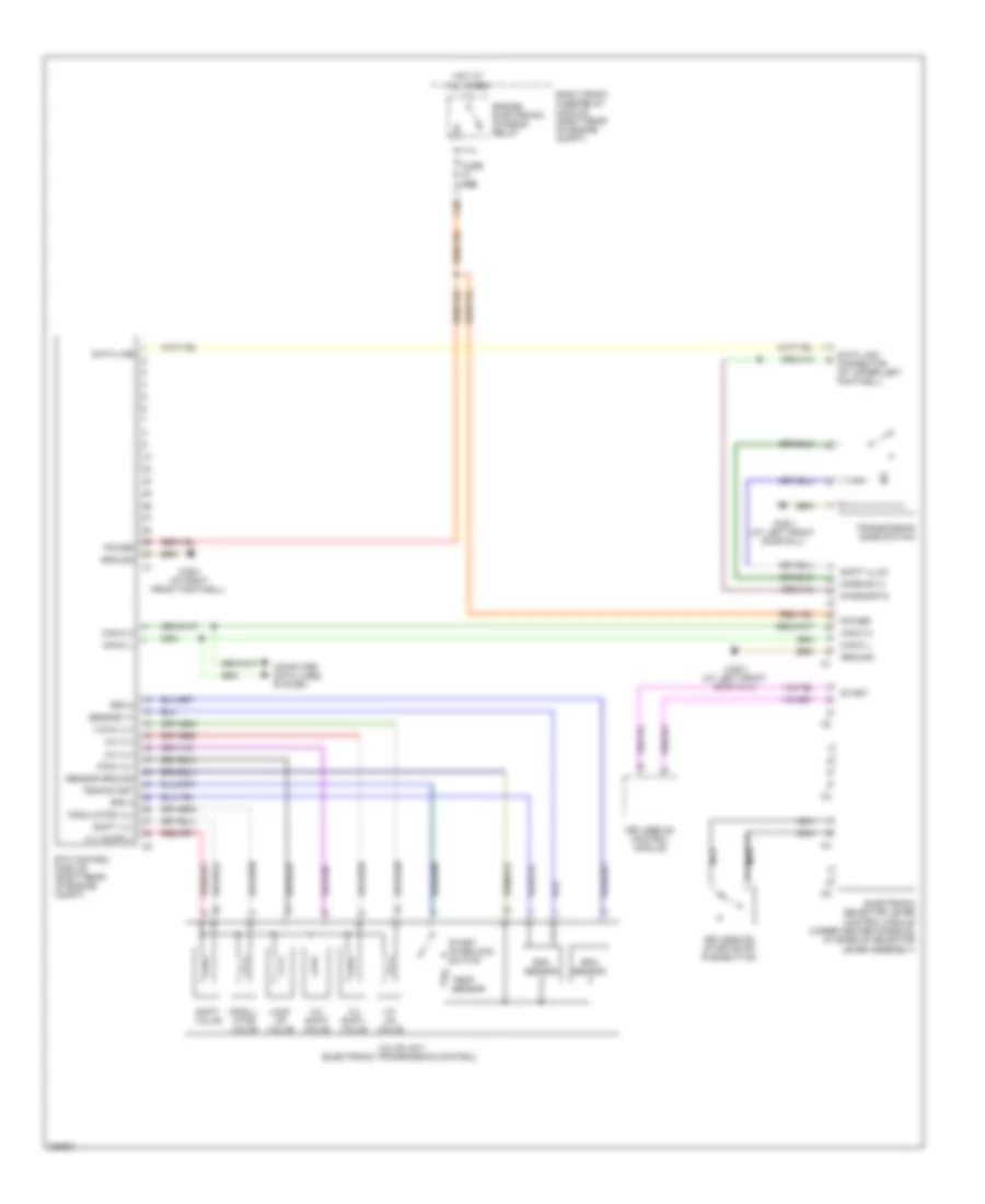 Transmission Wiring Diagram, 7 Speed AT for Mercedes-Benz S350 2006