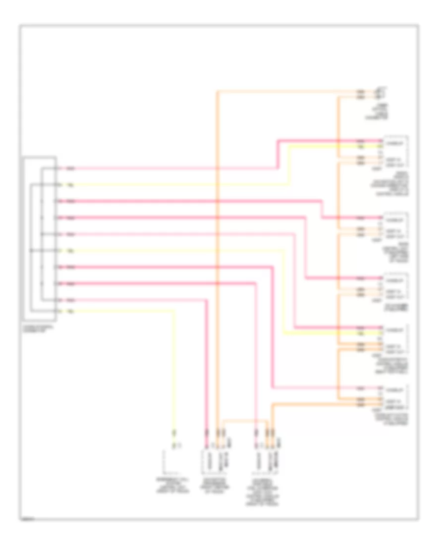 MOST Data Bus Wiring Diagram for Mercedes Benz SLK350 2005