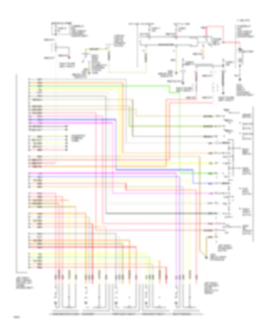 Driver Power Seat Wiring Diagram for Mercedes Benz 300SEL 1990