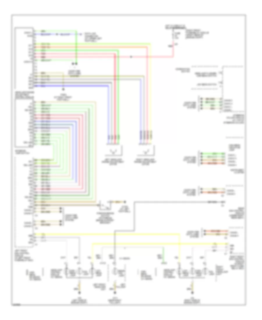 Headlights Wiring Diagram for Mercedes-Benz S500 4Matic 2006