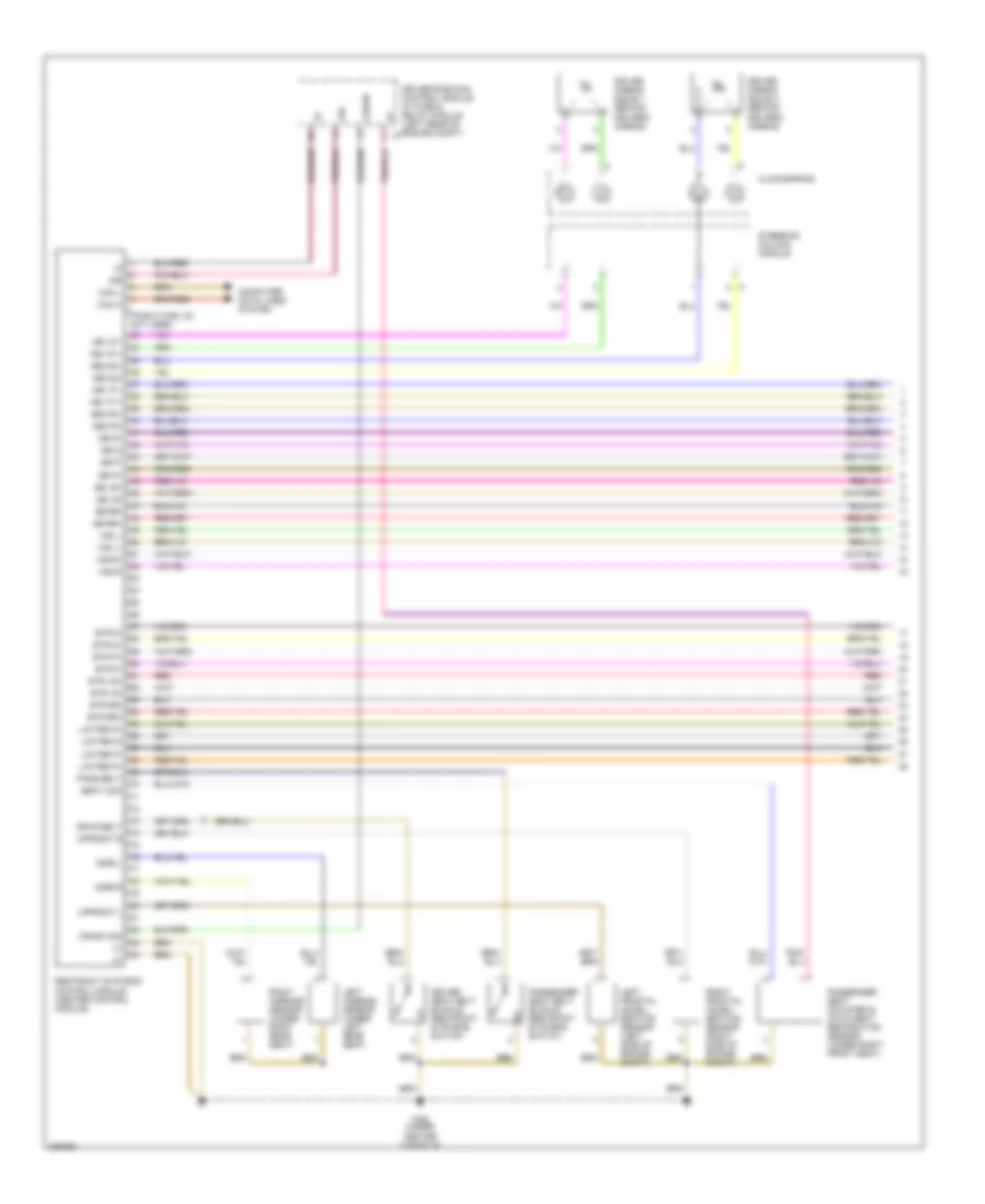 Supplemental Restraints Wiring Diagram Except Wagon 1 of 2 for Mercedes Benz E500 2003