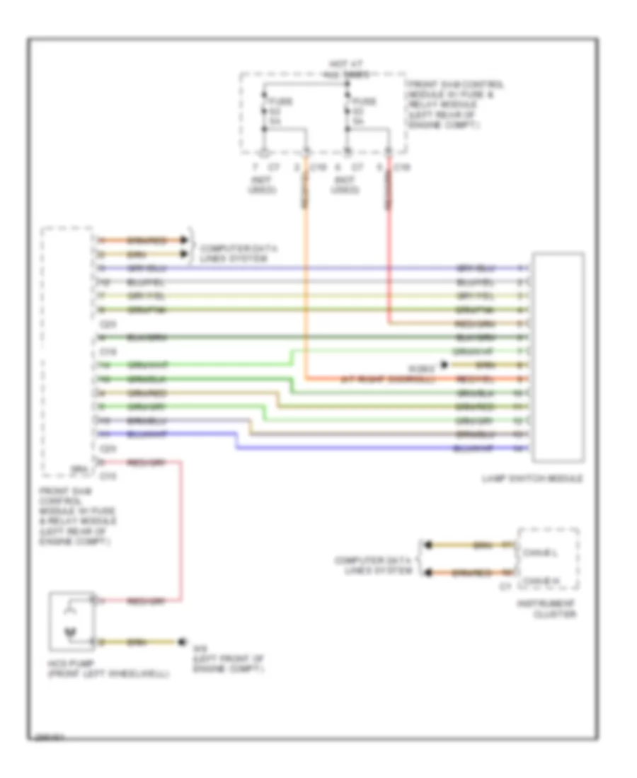 схема шайбы фары для Mercedes-Benz CLK350 2007