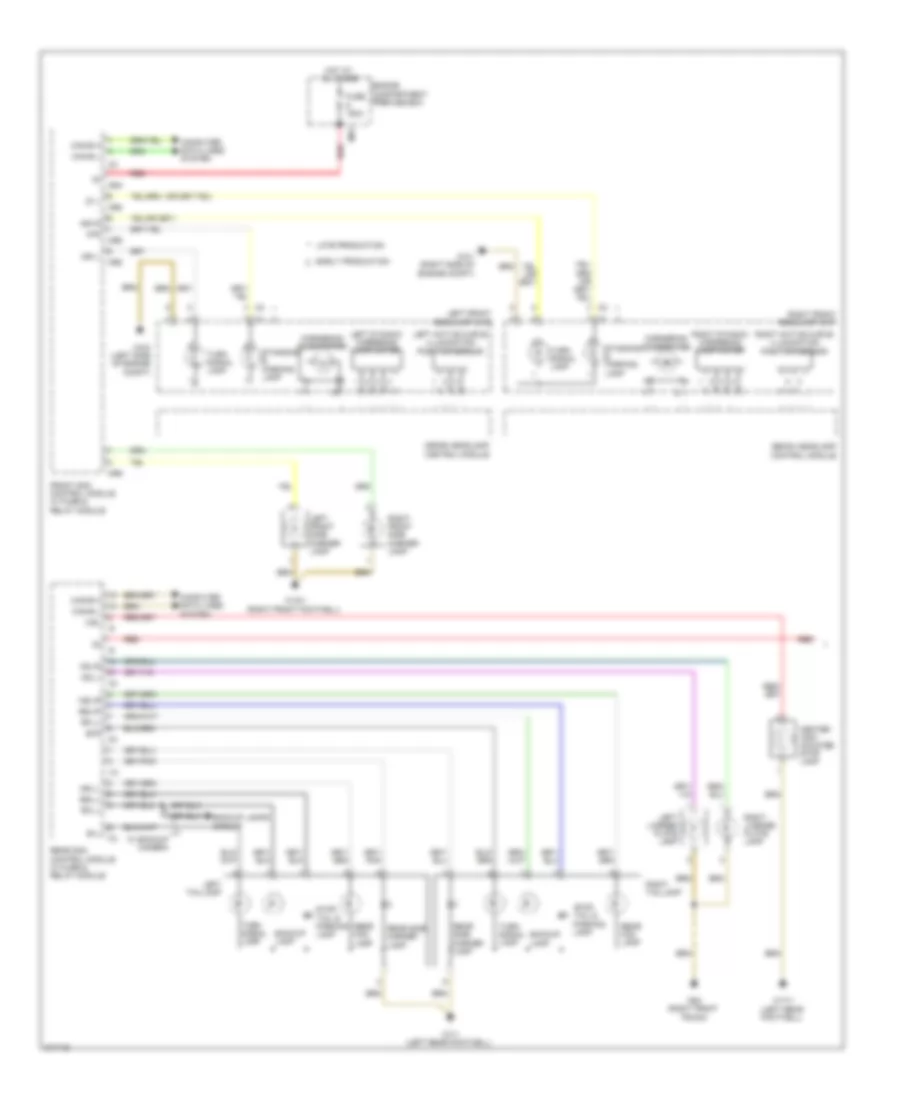 Exterior Lamps Wiring Diagram 1 of 2 for Mercedes Benz S550 4Matic 2009