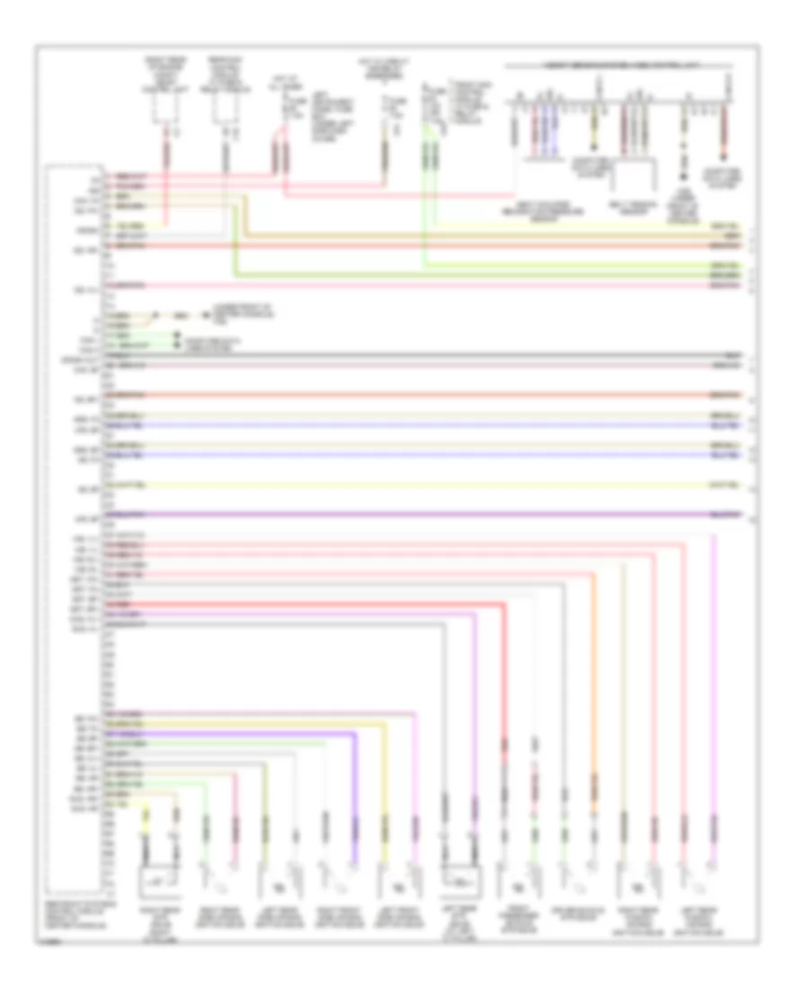 Supplemental Restraint Wiring Diagram 1 of 2 for Mercedes Benz S550 4Matic 2009