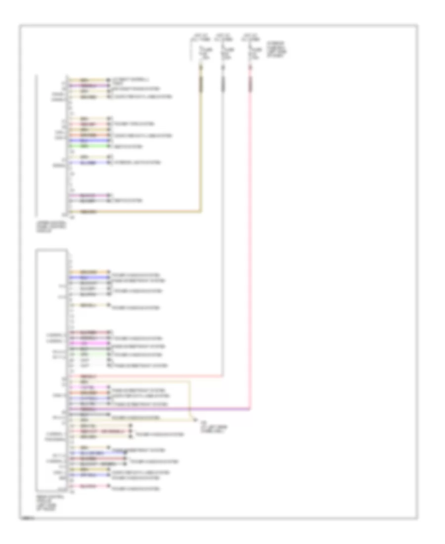 Front  Rear Controller Wiring Diagram for Mercedes Benz CLK550 2007