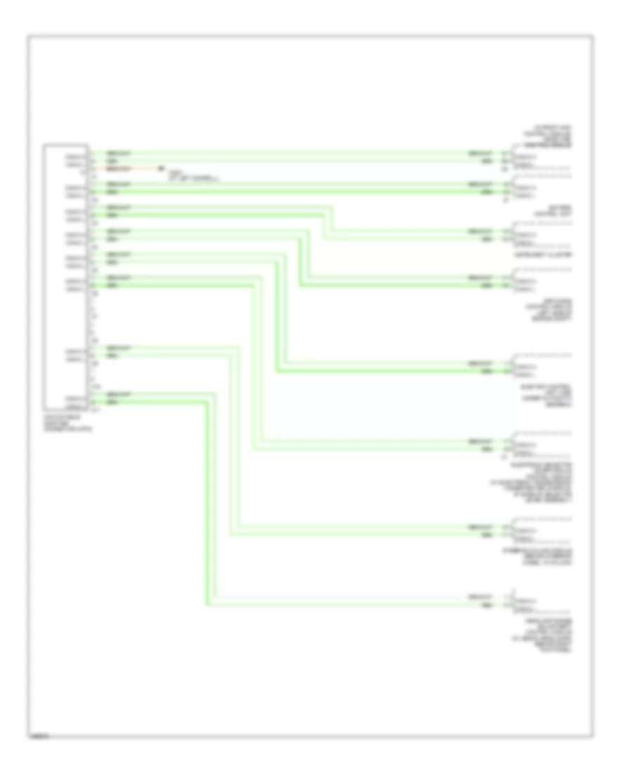 High Low Bus Wiring Diagram 3 of 3 for Mercedes Benz CLK550 2007