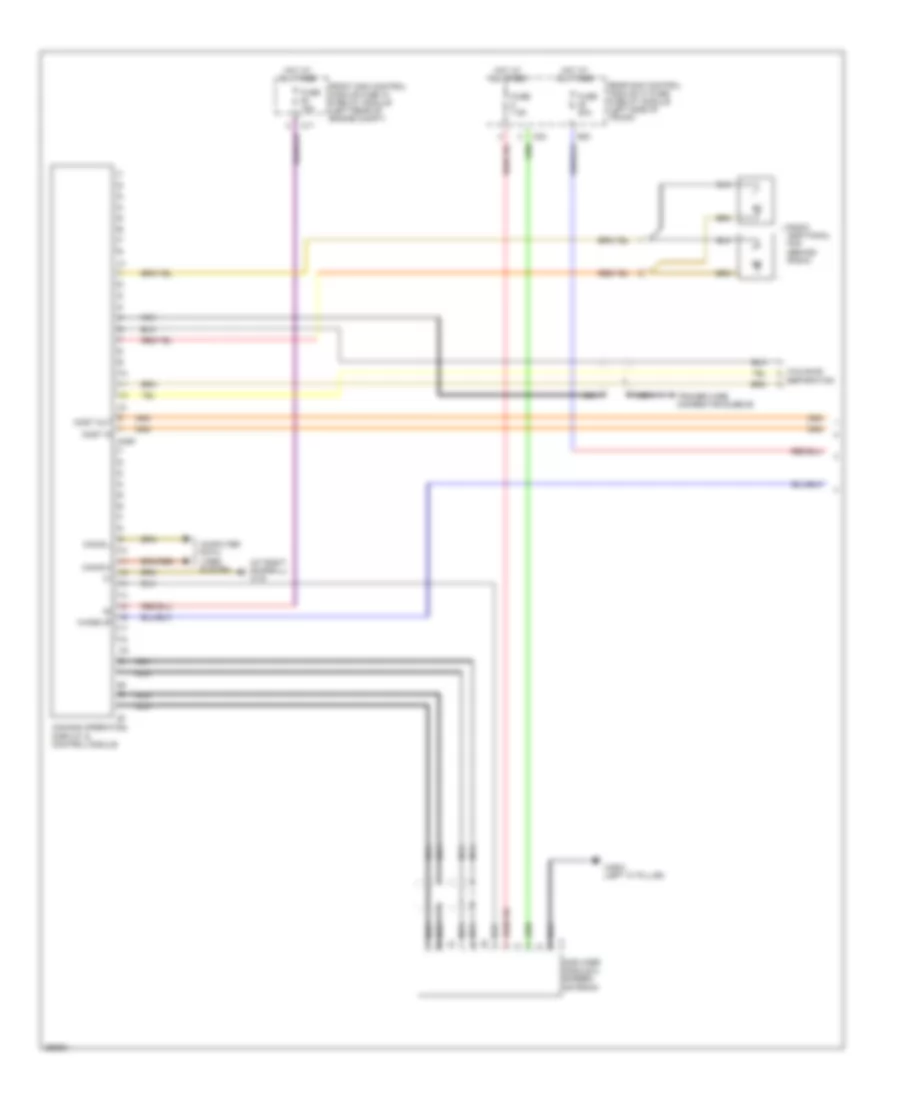 COMAND Actuation Wiring Diagram Except Convertible 1 of 2 for Mercedes Benz CLK550 2007