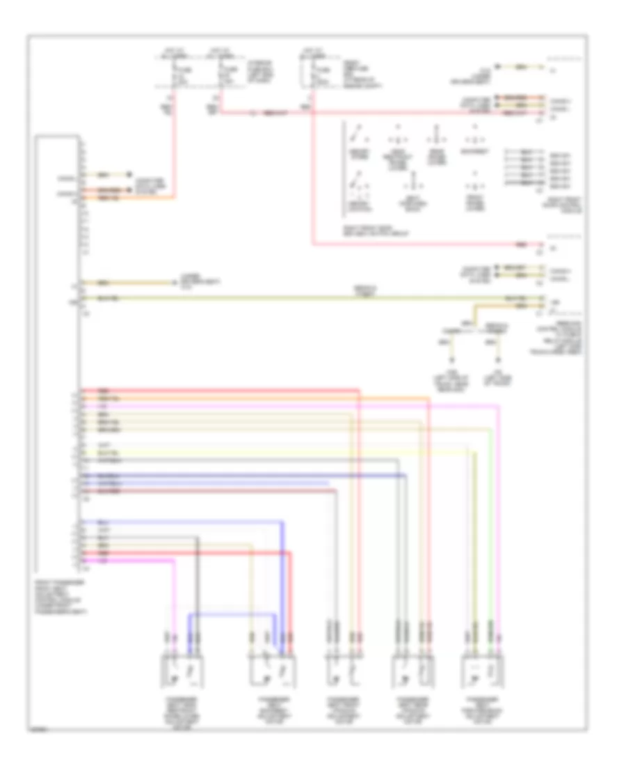 Passenger s Memory Seat Wiring Diagram for Mercedes Benz C280 4Matic 2006