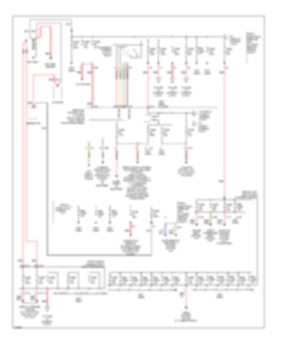 Power Distribution Wiring Diagram 1 of 5 for Mercedes Benz C300 Luxury 4Matic 2010