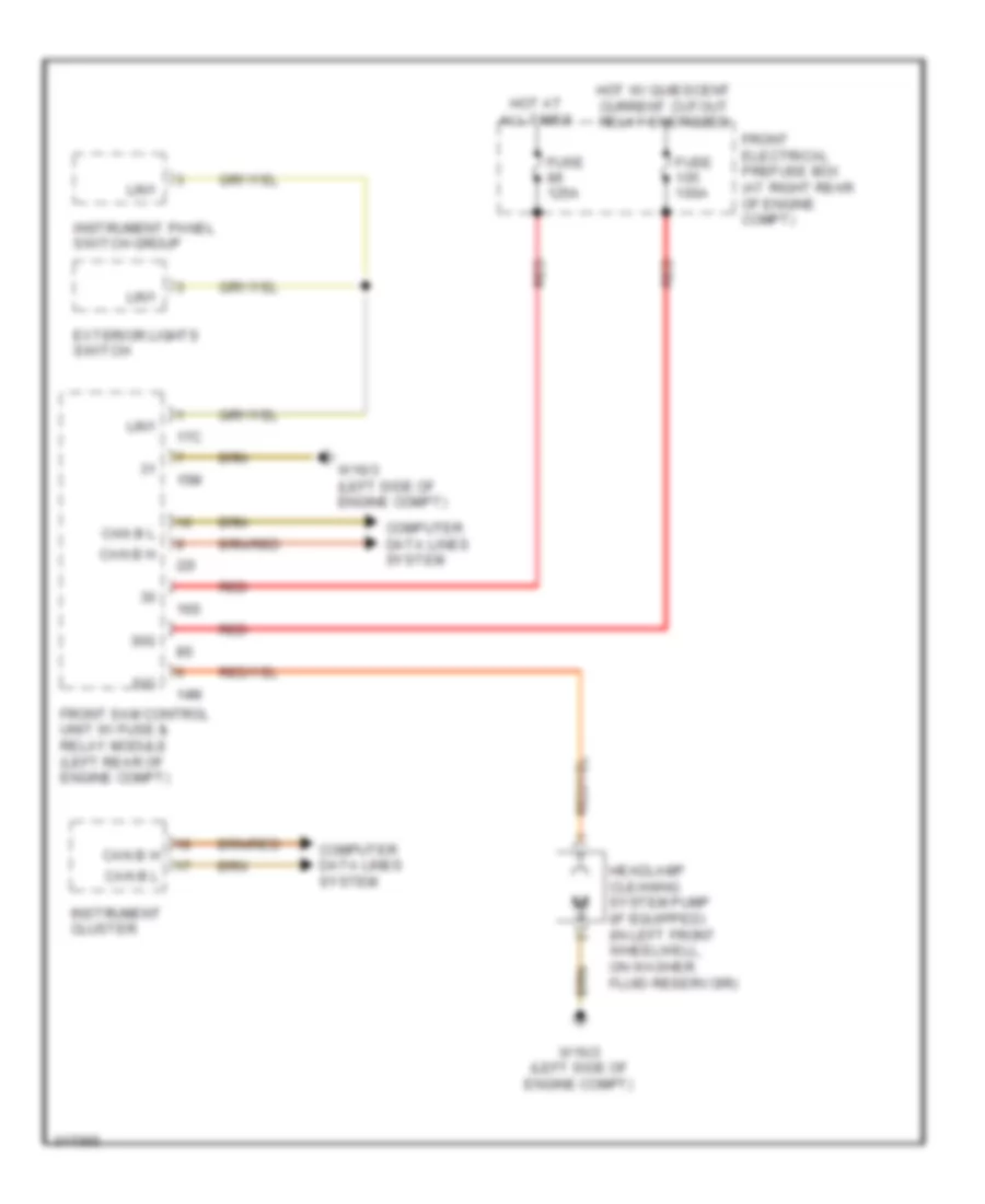 схема шайбы фары для Mercedes-Benz C300 Luxury 4Matic 2010