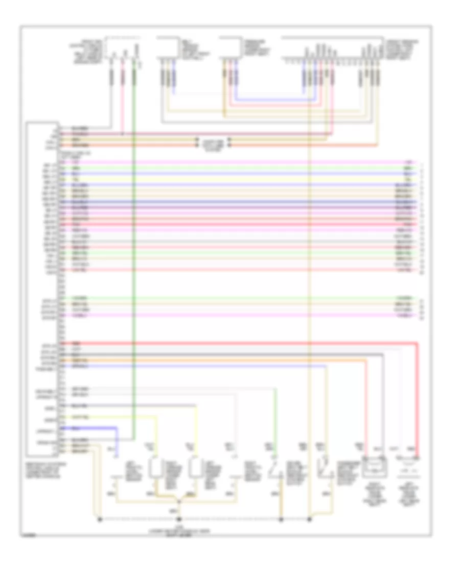 Supplemental Restraints Wiring Diagram 1 of 2 for Mercedes Benz C350 2006