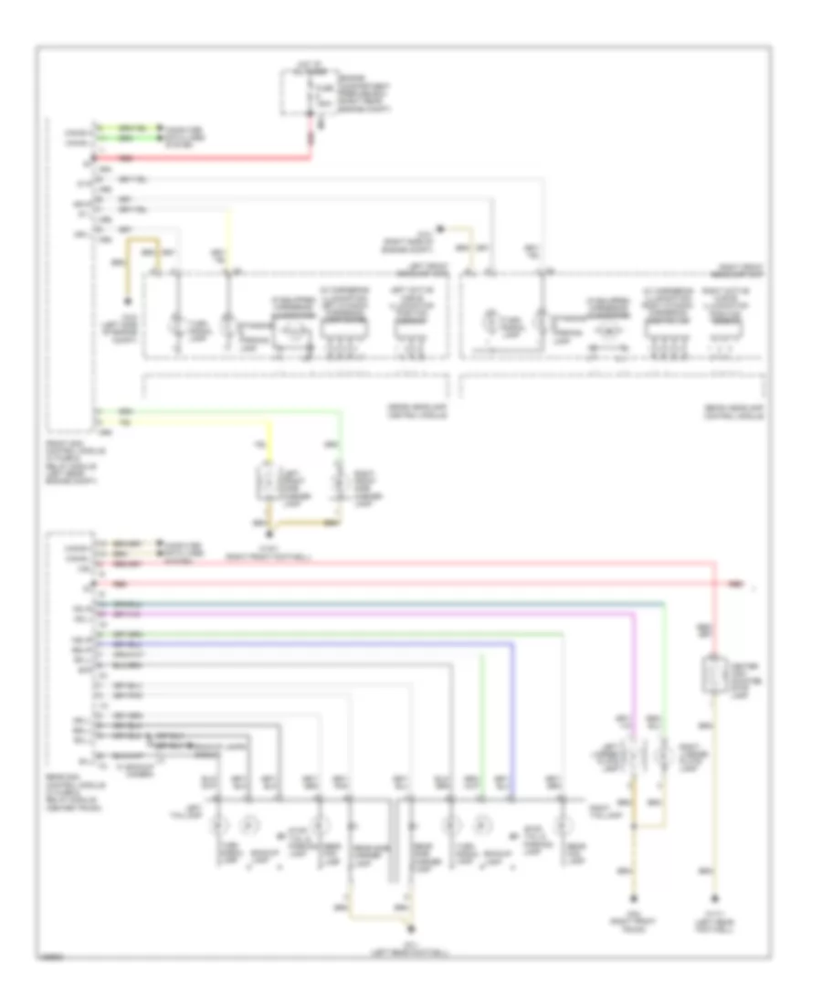 Exterior Lamps Wiring Diagram (1 of 2) for Mercedes-Benz S550 2010