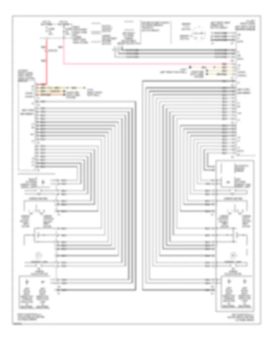 Memory Mirrors Wiring Diagram for Mercedes-Benz S550 2010