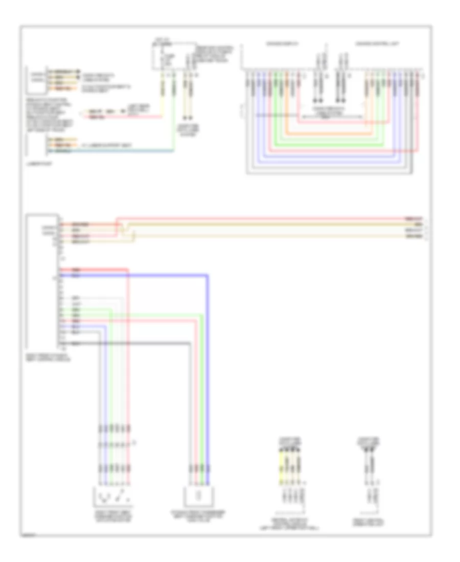 Passengers Memory Seat Wiring Diagram (1 of 3) for Mercedes-Benz S550 2010
