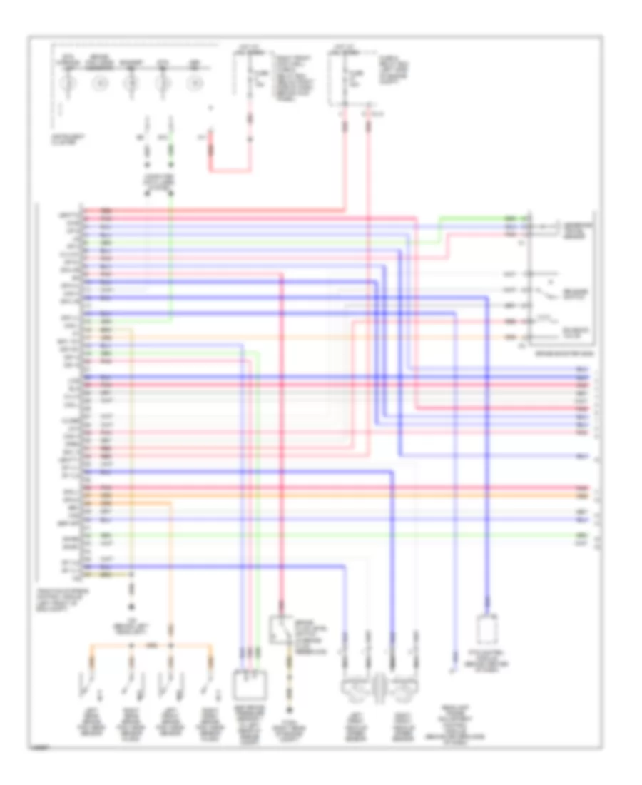 Anti-lock Brakes Wiring Diagram (1 of 2) for Mercedes-Benz ML320 2003