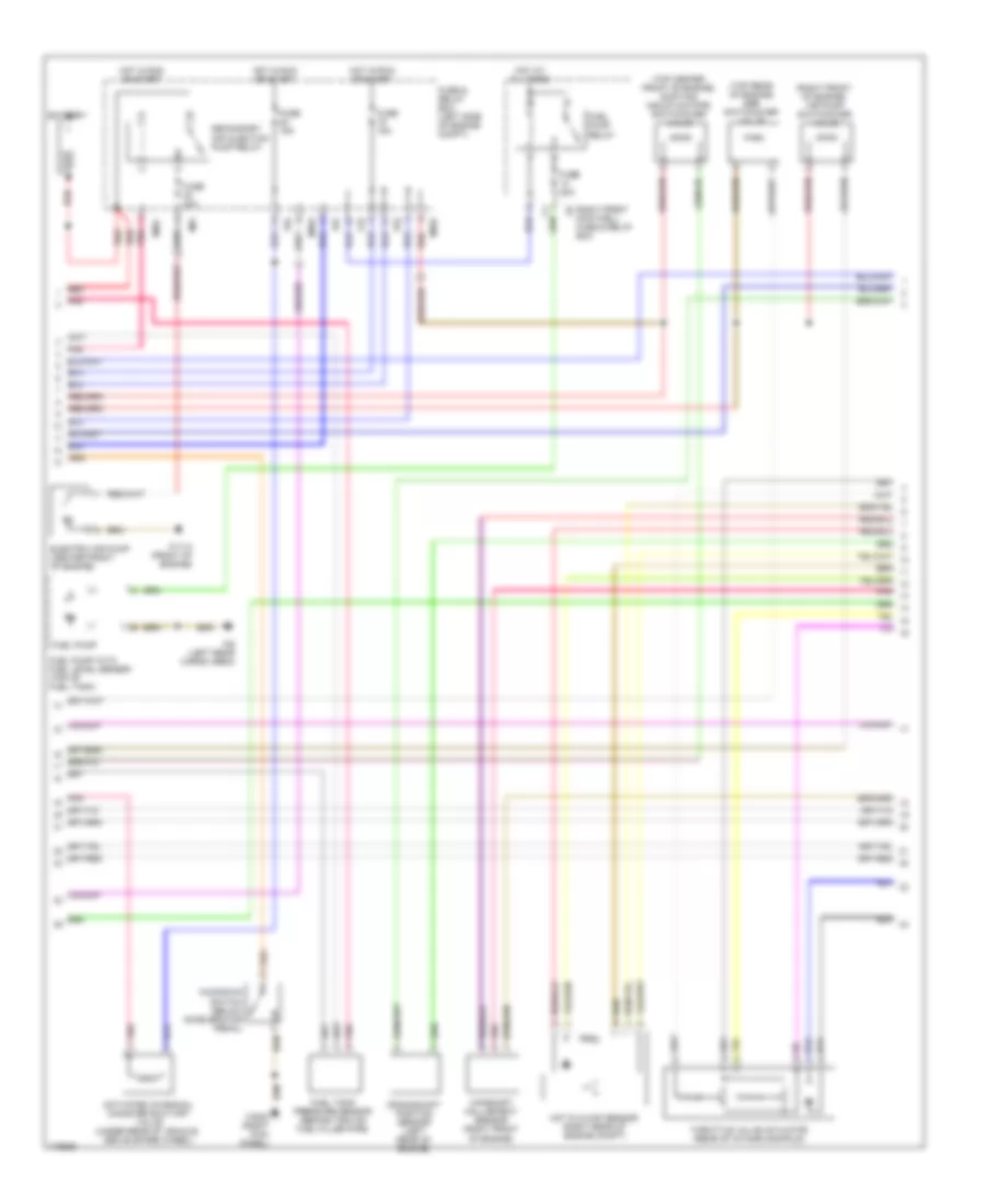 3.2L, Engine Performance Wiring Diagram (2 of 3) for Mercedes-Benz ML320 2003