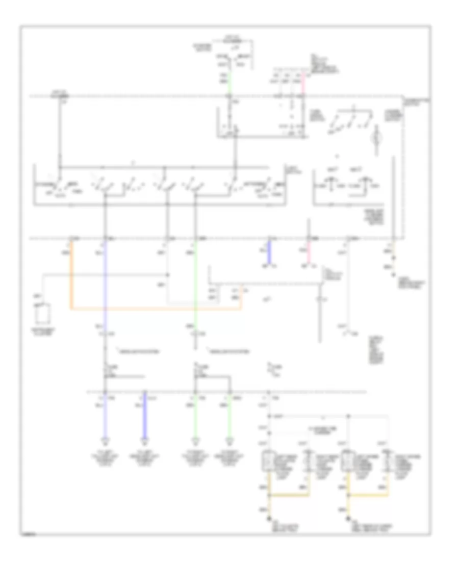 Exterior Lamps Wiring Diagram (1 of 2) for Mercedes-Benz ML320 2003