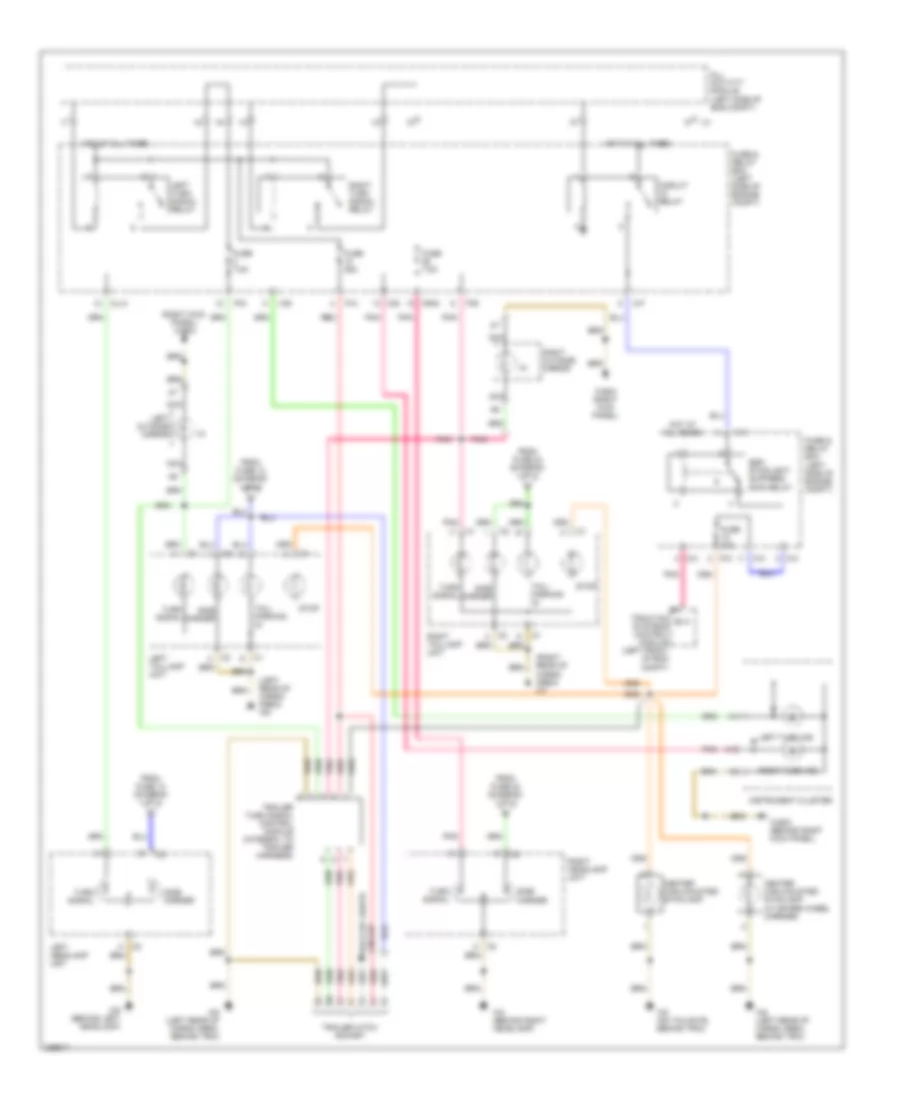 Exterior Lamps Wiring Diagram 2 of 2 for Mercedes Benz ML320 2003