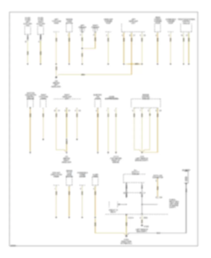 Ground Distribution Wiring Diagram 1 of 3 for Mercedes Benz ML320 2003