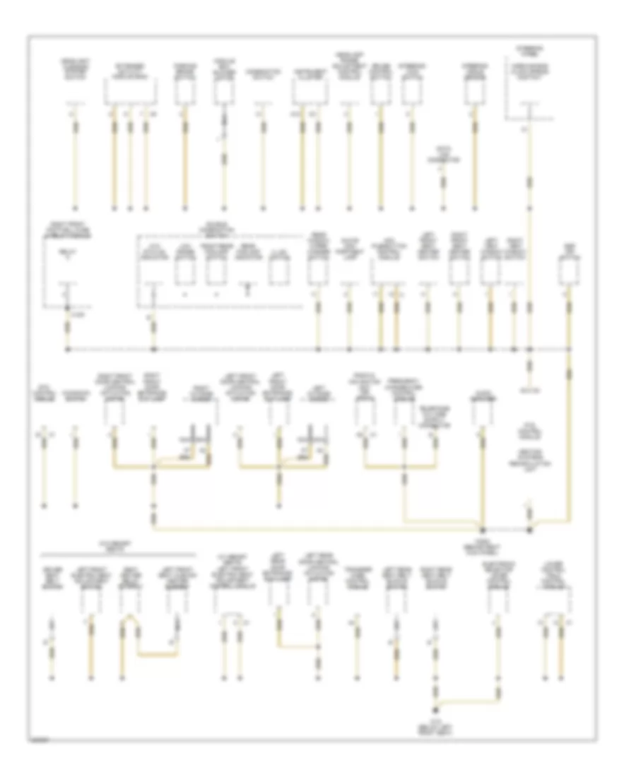 Ground Distribution Wiring Diagram (2 of 3) for Mercedes-Benz ML320 2003