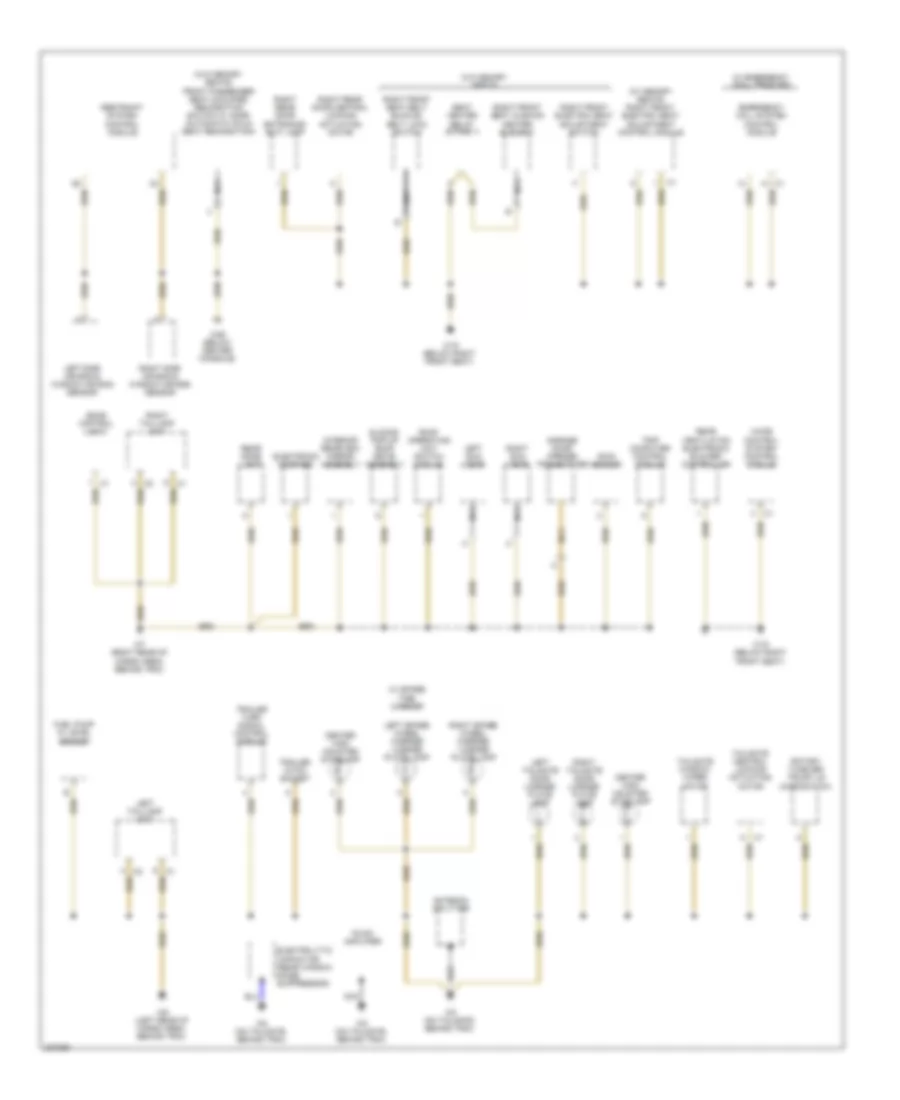 Ground Distribution Wiring Diagram (3 of 3) for Mercedes-Benz ML320 2003